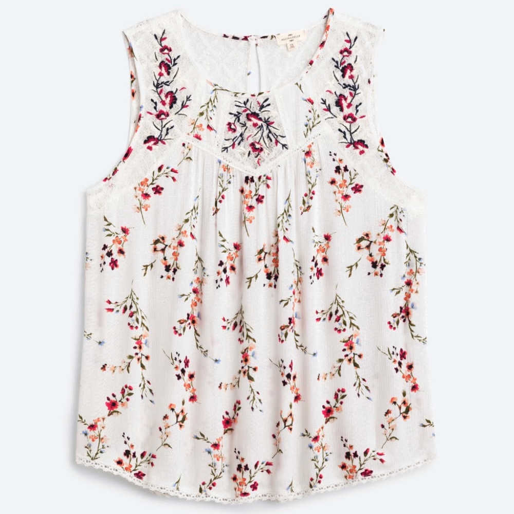 MASON & BELLE Tempesta Lace Detail Tank